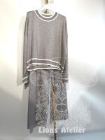 Feinstrick Glitzer-Set grau