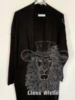 Lange Damenstrickjacke