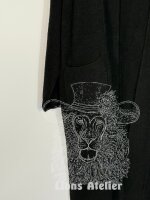 Lange Damenstrickjacke