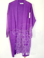 Lange Damenstrickjacke