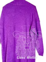 Lange Damenstrickjacke