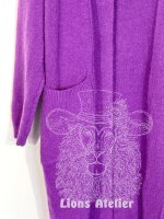 Lange Damenstrickjacke