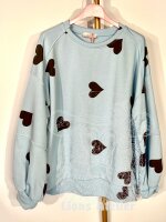 Damensweater mit Herzen