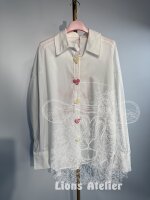 Damenbluse Oversize Weiß