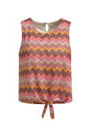 roundneck top w knot detail at hem