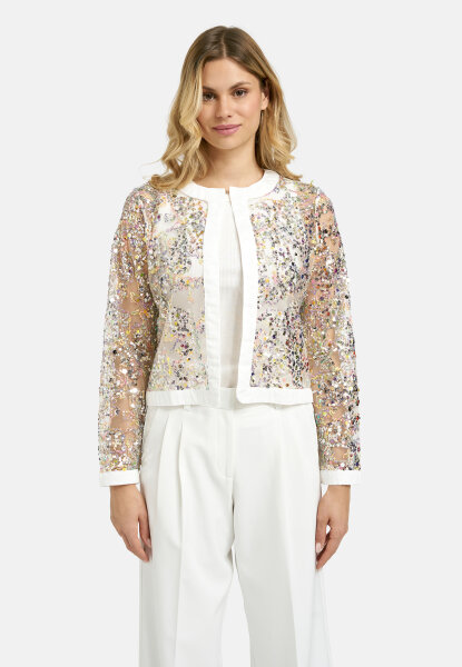 Milano Italy Jacke Glitzer roundneck jacket 1/1 sleeves