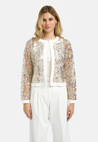 Milano Italy Jacke Glitzer roundneck jacket 1/1 sleeves