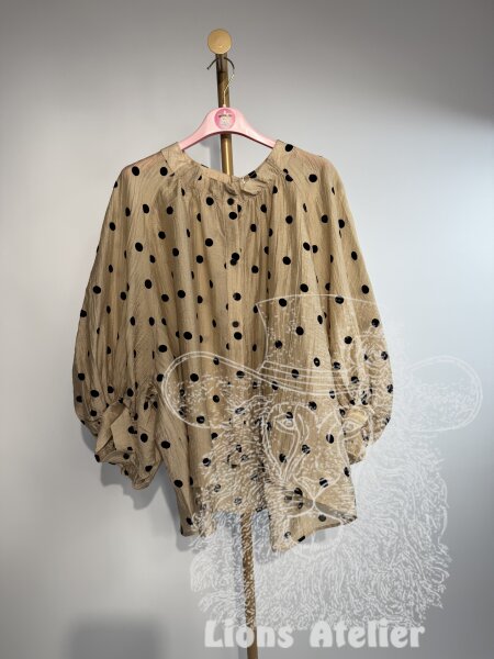 Damenbluse mit Punktemuster
