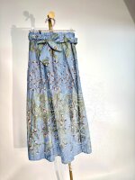 Herbstrock 100% Baumwolle Skyblue