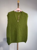 Damen-Pullunder Moosgrün